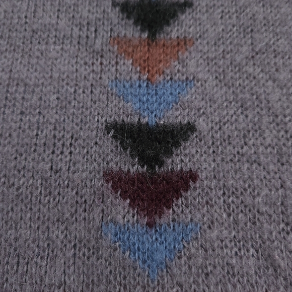 Moss Creek Trader 90s Mohair Blend Geometric Grandpa Sweater sz XL - Picture 4 of 4